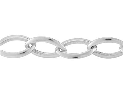 Catena Maglia Navette 9,40 Mm, Argento 925 Ref. 10065 - Immagine Standard - 2