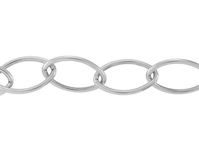 Catena Maglia Navette 9,30 Mm, Argento 925 Ref. 10064 - Immagine Standard - 2