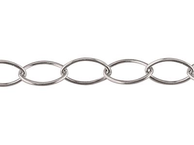 Catena Maglia Navette 9,30 Mm, Argento 925 Ref. 10064 - Immagine Standard - 3