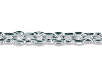 Catena Forat A Maglie Ovali Da 11 Mm, Argento 925 Ref. 10055