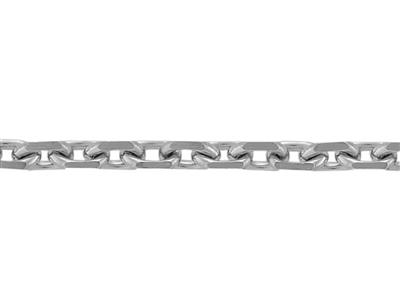 Catena Forzatina Maglia A Diamante 1 Mm, Argento 925. Rif. 00430 - Immagine Standard - 2