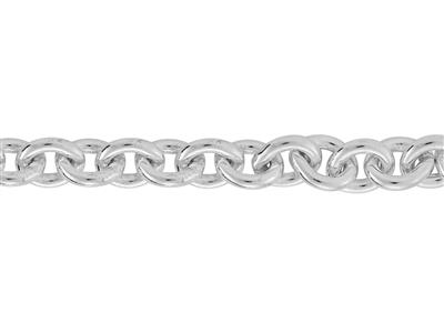 Catena A Maglie Tonde Forzat 6,10 Mm, Argento 925 Ref. 00415