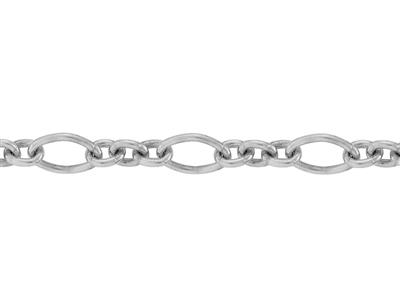 Catena A Maglia For\at Figaro Barocca 5,90 Mm, Argento 925. Ref. 10151 - Immagine Standard - 2