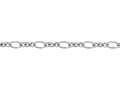 Catena A Maglia For\at Figaro Barocca 5,90 Mm, Argento 925. Ref. 10151 - Immagine Standard - 3