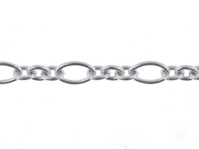 Maglia Forat Figaro Barocca 4 Mm, Argento 925 Ref. 10149