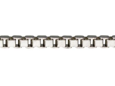 Catena Maglie Quadre A Metro, 2,3 Mm, Argento 925