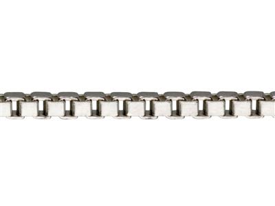 Catena Maglie Quadre A Metro, 2,3 Mm, Argento 925 - Immagine Standard - 2