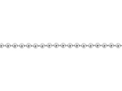 Catena A Maglia A Sfera Da 3 Mm, Argento 925