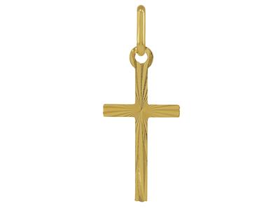 Ciondolo A Forma Di Croce, 20 Mm, Oro Giallo 18 Carati - Immagine Standard - 1