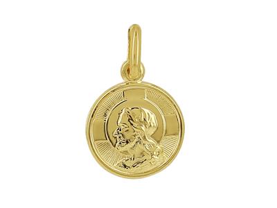 Charm Sacra Famiglia 10 Mm, Oro Giallo 18 Carati - Immagine Standard - 1