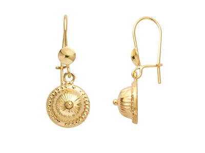 Orecchini Pendenti Cavolo 10 Mm, Oro Giallo 750 - Immagine Standard - 1