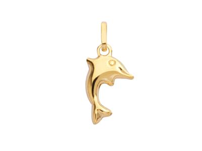 Ciondolo Delfino 8 X 13 Mm, Oro Giallo 18k - Immagine Standard - 1