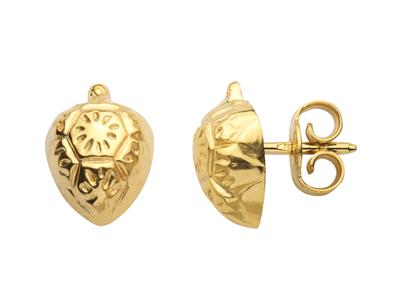 Orecchini Frutto Del Pane 7 X 9 Mm,oro Giallo 750 - Immagine Standard - 1