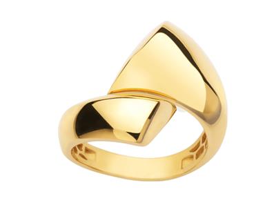 Anello, Grande, Rovesciato 3,80 > 18,50 Mm, Oro Giallo 18 Ct, Dito 54 - Immagine Standard - 1