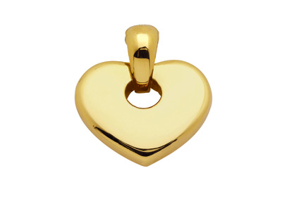 Ciondolo Cuore Modello Piccolo 16 Mm, Oro Giallo 18k. Rif. 60316