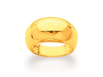 Anello 10 Mm, Oro Giallo 18 Carati, Dito 47 - Immagine Standard - 2