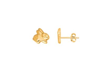 Orecchini Rabbit 5,7 X 6,2 Mm, Oro Giallo 18 Carati - Immagine Standard - 1