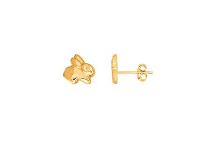 Orecchini Rabbit 5,7 X 6,2 Mm, Oro Giallo 18 Carati