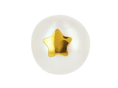 Orecchini Perline A Stella, Oro Giallo 18 Carati - Immagine Standard - 2