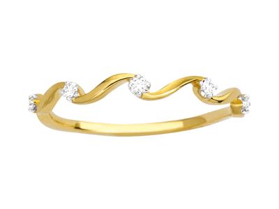 Anello-Virgules-5-Diamanti,-Totale-0,...
