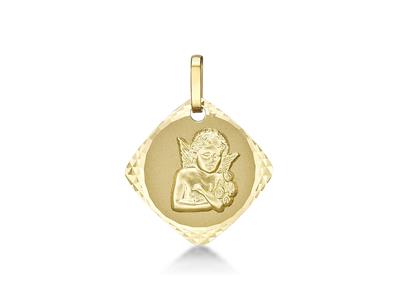 Medaglia Fantasy Angel 16 Mm, Oro Giallo 18 Carati - Immagine Standard - 1