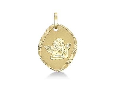 Medaglia Fantasy Angel 19 Mm, Oro Giallo 18 Carati - Immagine Standard - 1
