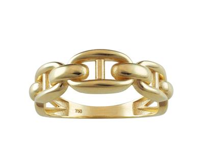 Anello, Maglia Marina Da 6 Mm, Oro Giallo 18k, Dito 54