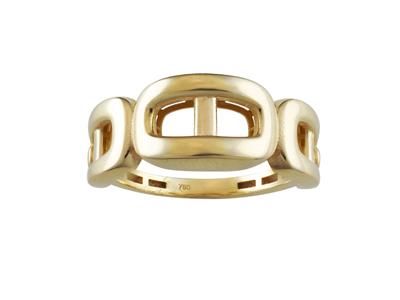 Anello A Maglia Marina 8,60 Mm, Oro Giallo 18k, Dito 52