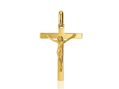 Ciondolo Croce Di Cristo 20 Mm, Oro Giallo 18 Carati - Immagine Standard - 1