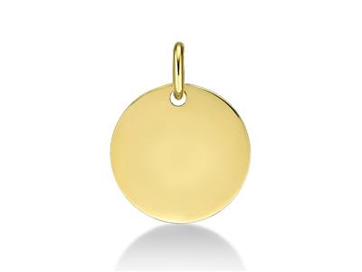 Ciondolo-Gettone-Leggero-14-Mm,----Or...