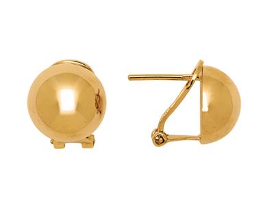 Orecchini A Sfera 1/2 Da 12 Mm, Orogiallo 18 Carati - Immagine Standard - 1