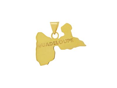 Ciondolo Con Cartolina Guadalupe, 20 X 13 Mm, Oro Giallo 18 Ct. - Immagine Standard - 1