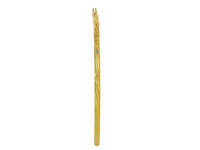 Tubo Torchon Creoles 2 Mm, Diametro Interno 40 Mm, Oro Giallo 18 Ct. - Immagine Standard - 3