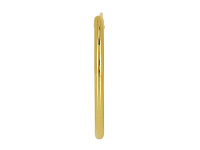 Creoli, Tubo Cavo 1 Mm, Diametro Interno 12 Mm, Oro Giallo 18 Ct. - Immagine Standard - 3