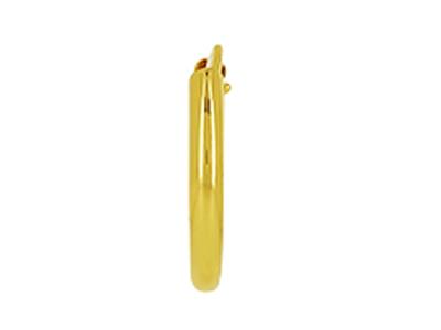 Tubo Cavo Creoles 1,50 Mm, Diametro Interno 9 Mm, Oro Giallo 18 Ct. - Immagine Standard - 3