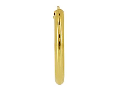 Tubo Cavo Creoles 1,50 Mm, Diametro Interno 12 Mm, Oro Giallo 18 Ct. - Immagine Standard - 3