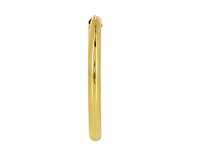 Tubo Cavo Creoles 1,50 Mm, Diametro Interno 17 Mm, Oro Giallo 18 Ct. - Immagine Standard - 3