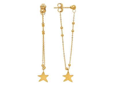 Orecchini-Stelle-4-Cm,-Oro-Giallo--18...