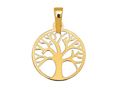 Pendente albero Della Vita, Piccolo, 13 Mm, Oro Giallo 18 Ct.