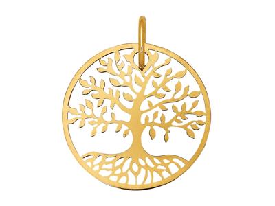 Ciondolo Albero Della Vita, Grande, 18 Mm, Oro Giallo 18 Carati - Immagine Standard - 1