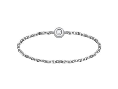 Anello-A-Catena,-Diamanti-Da-0,03--Ct...