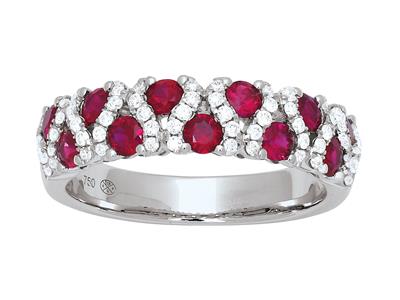 Anello-Zig-Zag,-Diamanti-0,26-Ct-E-Ru...
