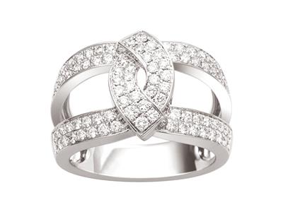 Anello-Lien,-Diamanti-0,88-Ct,-Oro-Bi...