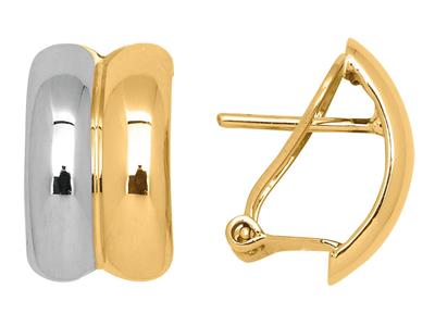 Orecchini Mezzo Cerchio 15 Mm, Oro 18 Carati - Immagine Standard - 1