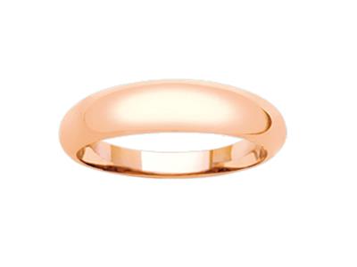 Anello Jonc Da 5 Mm, Oro Rosa 18k, Misura 52