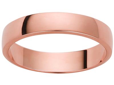Fede Nuziale A Nastro, 3,00 X 1,50 Mm, Oro Rosa 18k, Dito 51 - Immagine Standard - 1