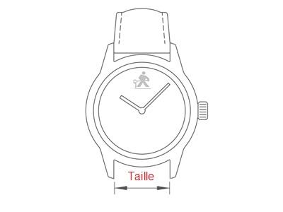 Cinturino Per Orologio Imbottito, 20 Mm, Vera Pelle Di Vitello, Nero - Immagine Standard - 3