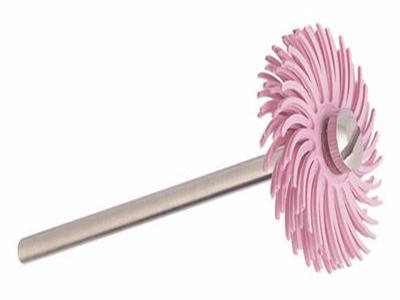Disco Abrasivo Rosa Montato Su Mandrino, Diametro 19 Mm, Grana Molto Fine, Hatho - Immagine Standard - 3