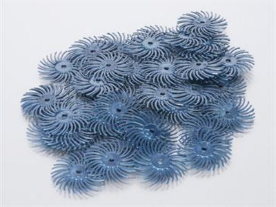 Disco Abrasivo Blu Non Montato, Diametro 19 Mm, Grana Fine, Hatho, Confezione Da 48 - Immagine Standard - 2