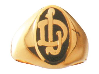 Anello Con Sigillo Traforato Solido Senza Onice 16,6 X 9,5 Mm, Oro Giallo 18 Ct. Ref. 48